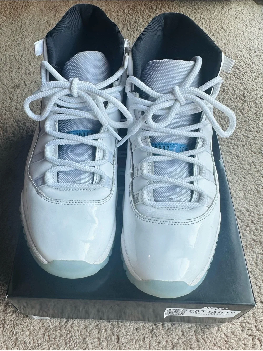 Nike Air Jordan 11 Retro Men's Size 9 Legend Blue/Columbia, CT8012-104